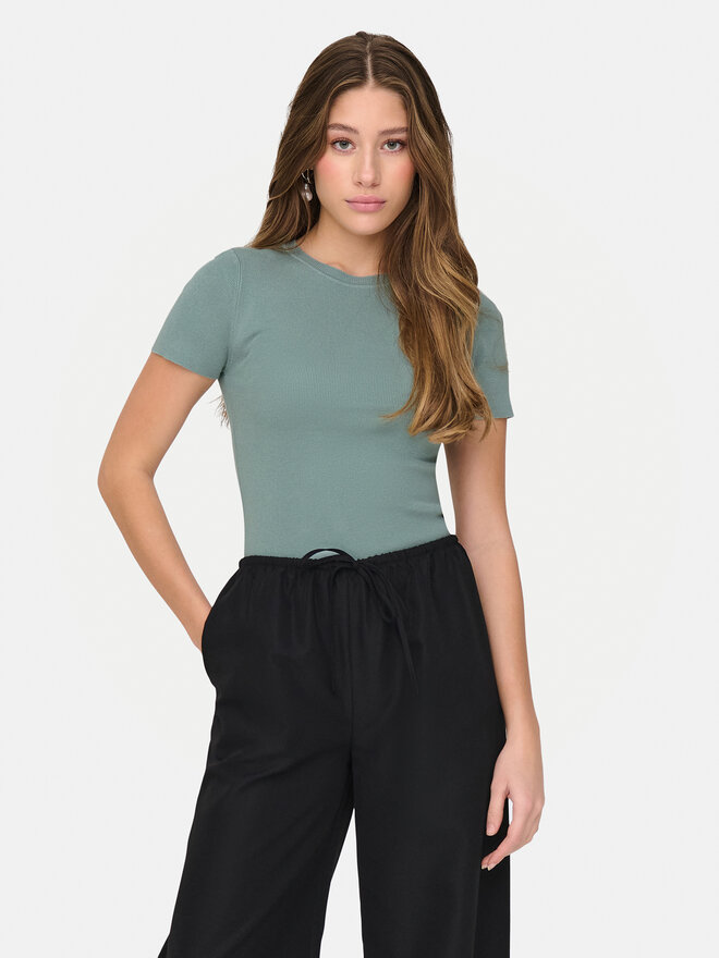 JDY JDY Camiseta Cirkeline 15307860 Azul Slim Fit