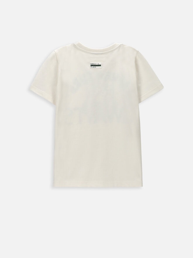 Coccodrillo Coccodrillo Camiseta WC4143202NAK Écru Regular Fit