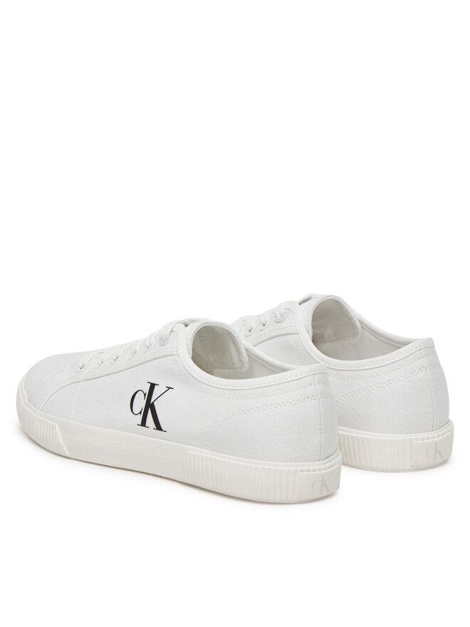 Calvin Klein Jeans Sneakers aus Stoff Calvin Klein Jeans Ess Vulc Low Cv Mg Wn YW0YW01762 Schwarz