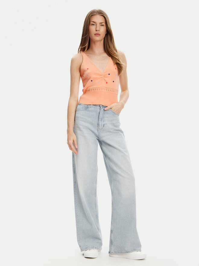 United Colors Of Benetton United Colors Of Benetton Топ 10C1EH01A Оранжевий Regular Fit