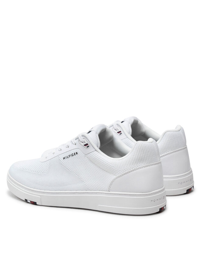 Tommy Hilfiger Sneakersy Tommy Hilfiger Modern Cup Knit Rwb FM0FM04942 Bílá