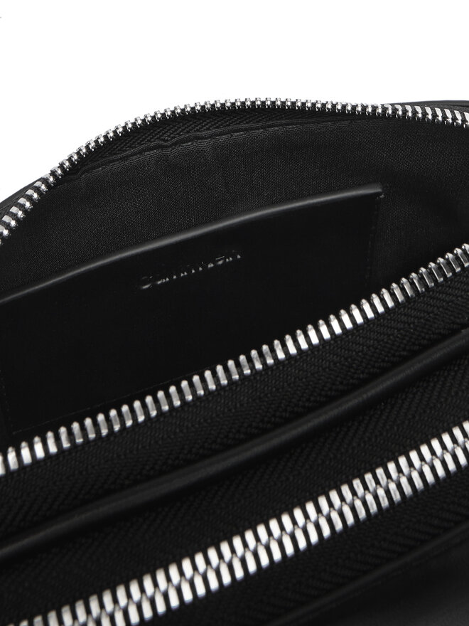 Calvin Klein Geantă Calvin Klein Webbing Double Strap Camera Bag LV04F3165G Negru