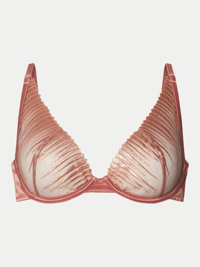 Hunkemöller Hunkemöller Nedrček s kostjo Daphne 300393 Rdeča