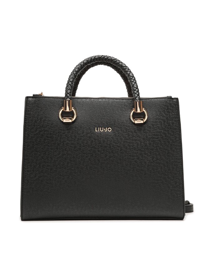 Liu Jo Handtasche Liu Jo M Satchel Double AXX010 E0087 Schwarz