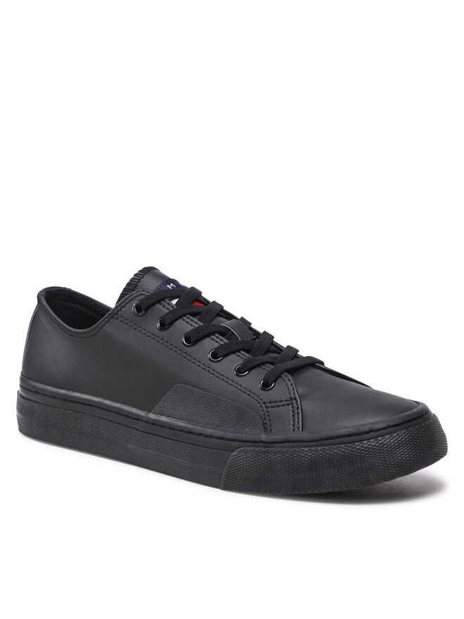 Tommy Jeans Tenisky Tommy Jeans Leather Vulc EM0EM01047 Černá
