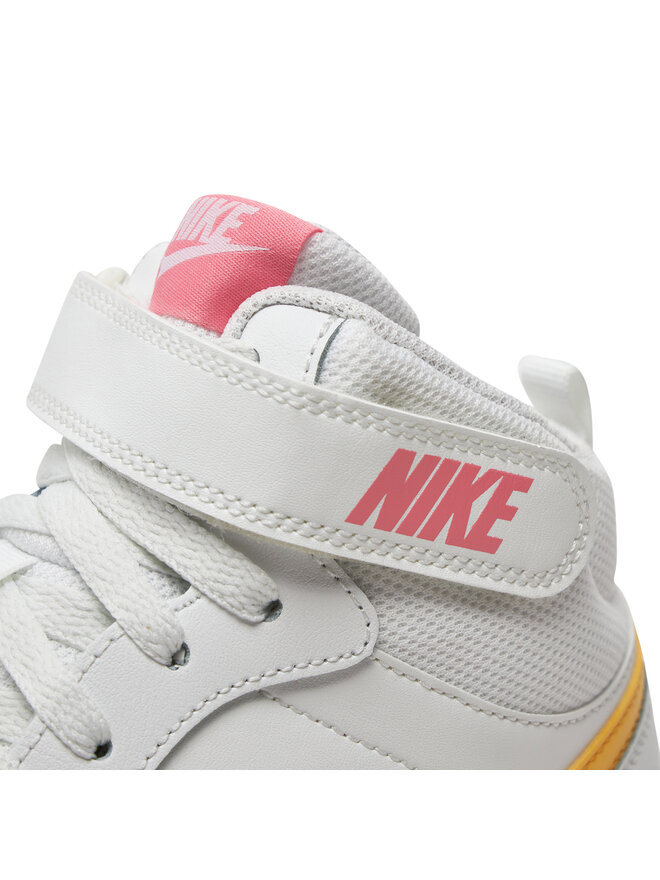 Nike Αθλητικά Nike Court Borough Mid 2 (GS) CD7782 112 Λευκό
