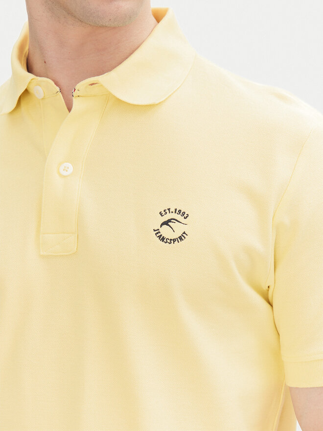 INDICODE INDICODE Polo Wadim 40-913 Μπεζ Regular Fit