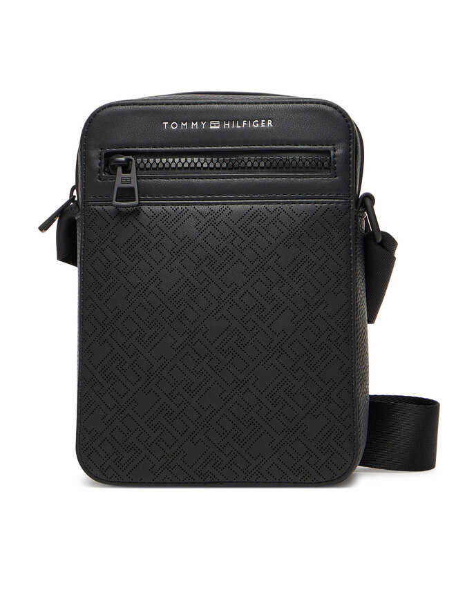 Tommy Hilfiger Τσαντάκι Tommy Hilfiger Th Monogram Mini Reporter AM0AM13836 Μαύρο