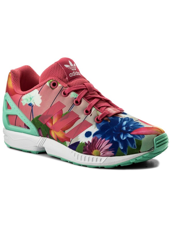 Adidas zx flux weiß rosa on sale