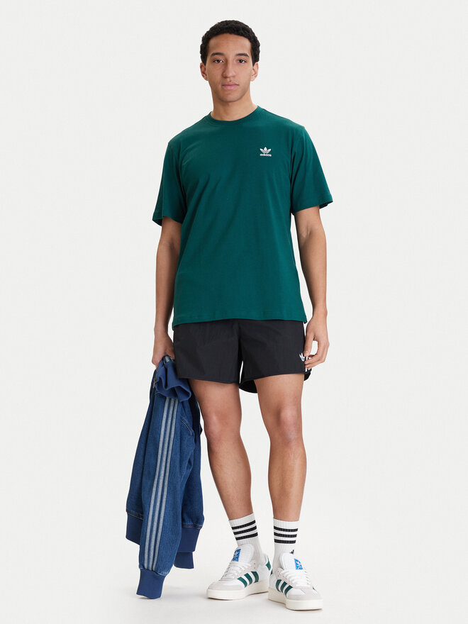 adidas adidas Футболка Trefoil Essentials KD1323 Зелений Regular Fit