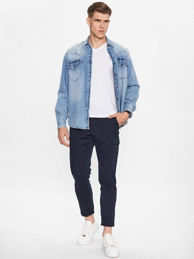 Guess Guess Marškinėliai M2YI32 J1314 Balta Slim Fit