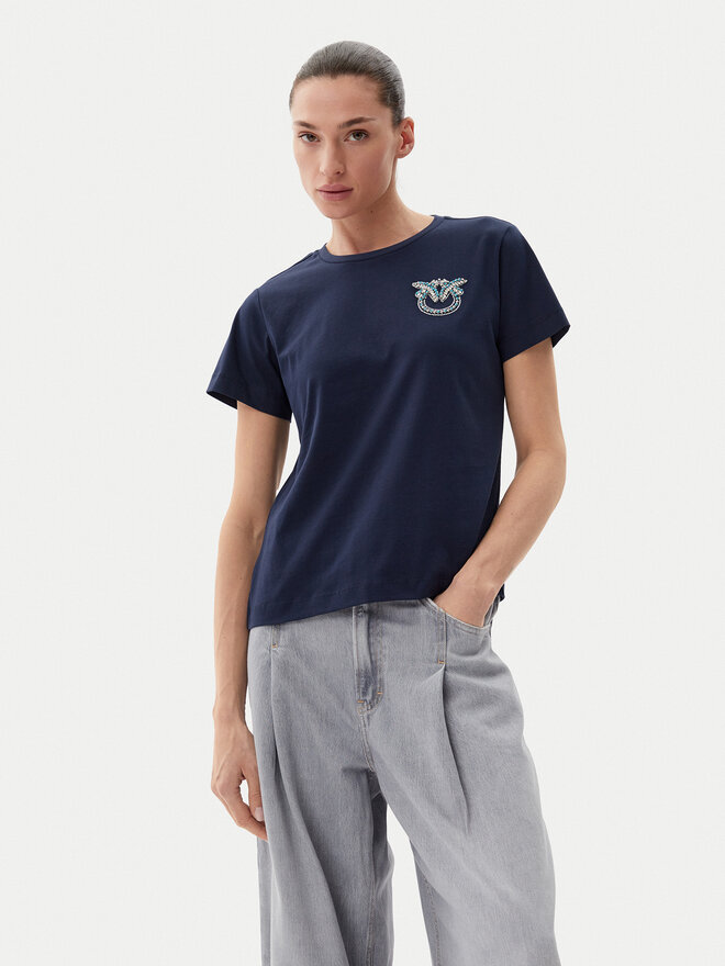 PINKO PINKO Camiseta Nambrone 103320 A2G7 Azul marino Regular Fit