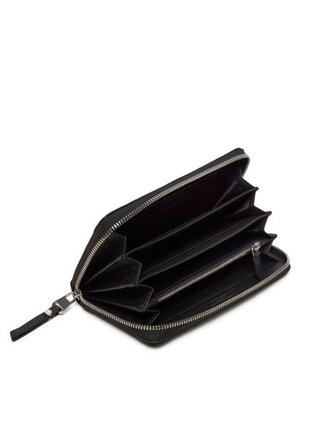 Gianni Chiarini Mały Portfel Damski Gianni Chiarini Wallets Grain PF 5042 GRN Czarny