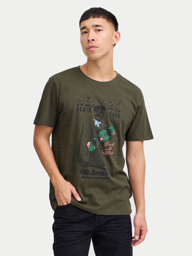 Blend Blend Camiseta 20717748 Verde Regular Fit