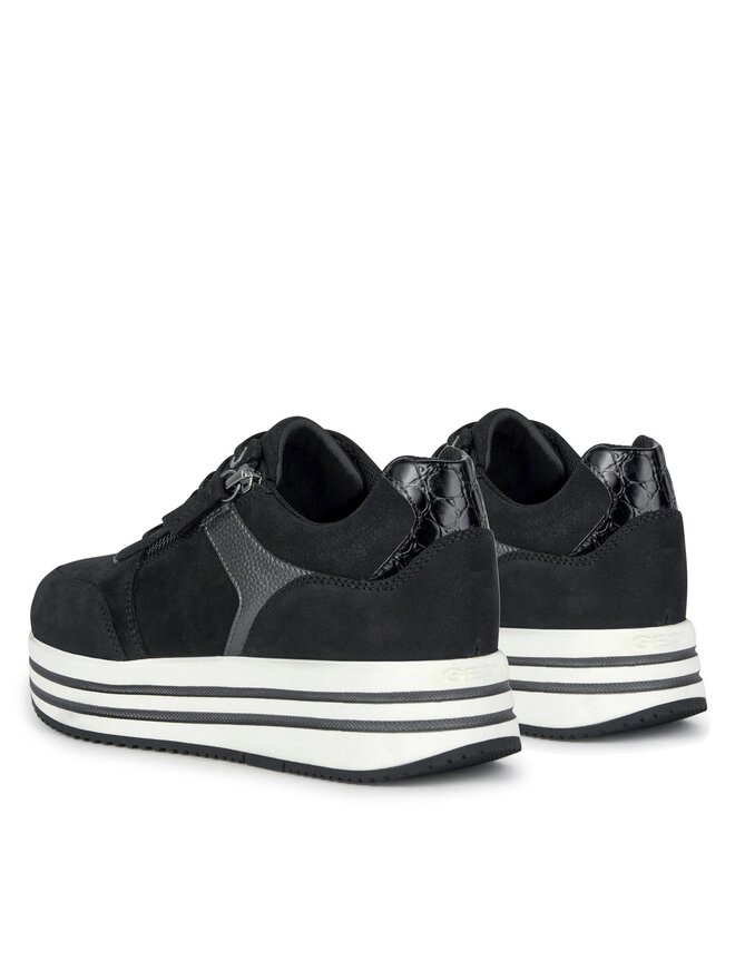 Geox Snīkeri Geox D Kency D36QHA 0767B C9B1G Melns