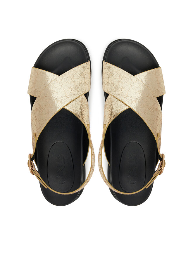 ONLY Shoes Sandály ONLY Shoes Onlminnie 2 15253212 Zlatá