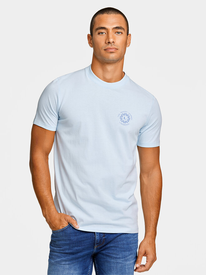 Lindbergh Lindbergh Футболка 30-400267 Блакитний Relaxed Fit