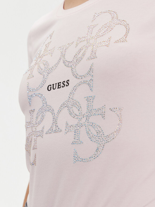 Guess Guess Camiseta W4RI35 J1314 Rosa Slim Fit