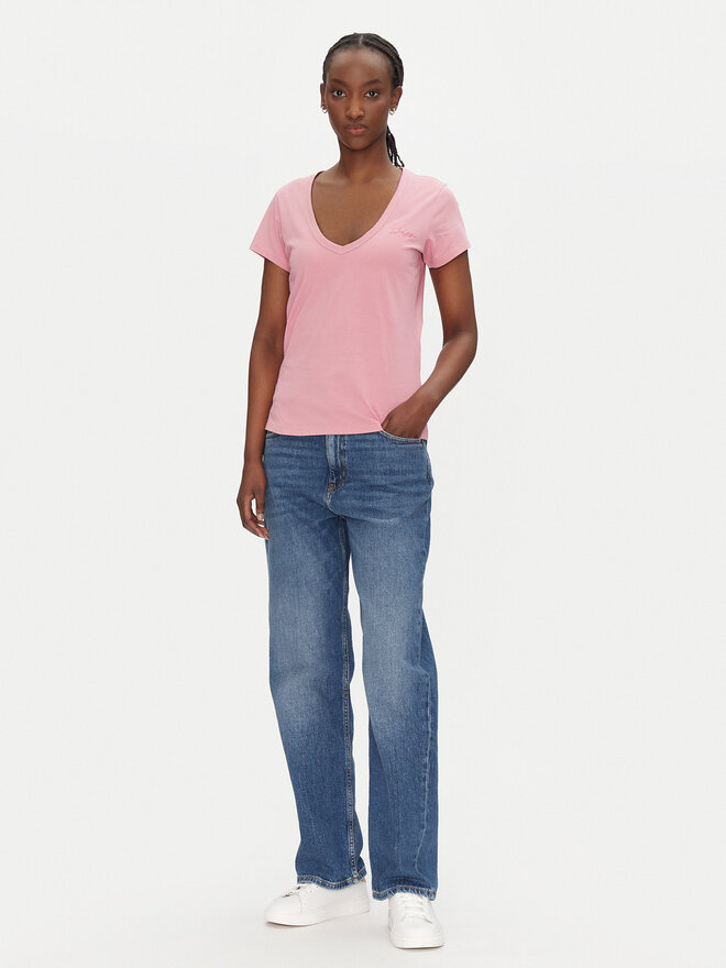 BOSS BOSS Футболка C_Eslane_4 50540432 Рожевий Slim Fit
