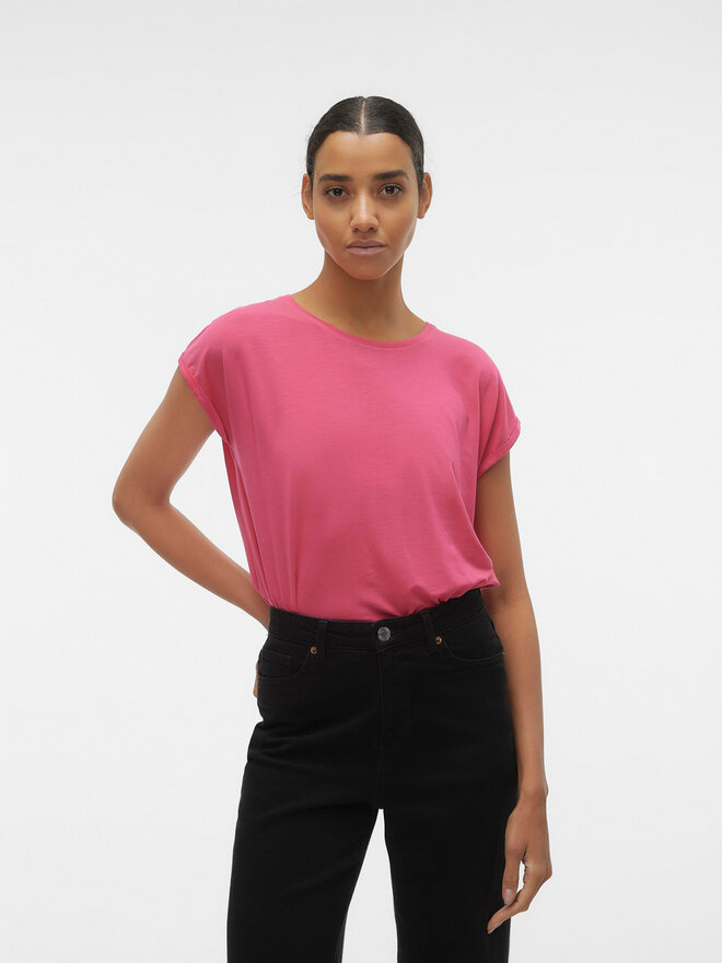 Vero Moda Vero Moda Marškinėliai Ava 10284468 Rožinė Regular Fit