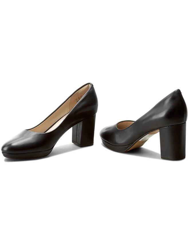Clarks kelda hope black leather store