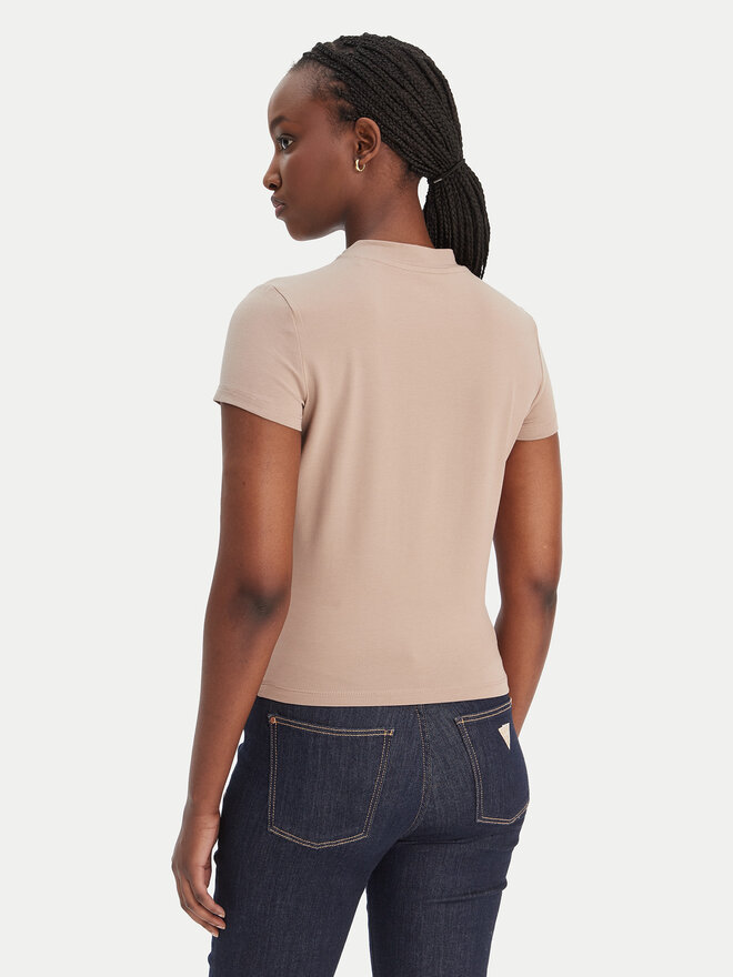 Guess Guess T-Shirt W4BI26 J1314 Beige Regular Fit