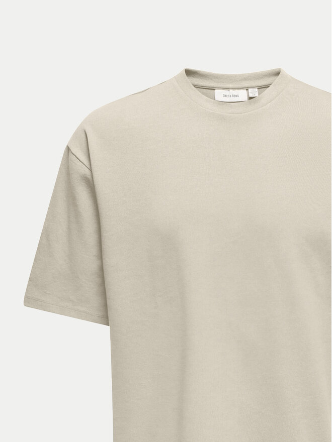 Only & Sons Only & Sons T-Shirt Caspian 22031940 Μπεζ Authentic Fit