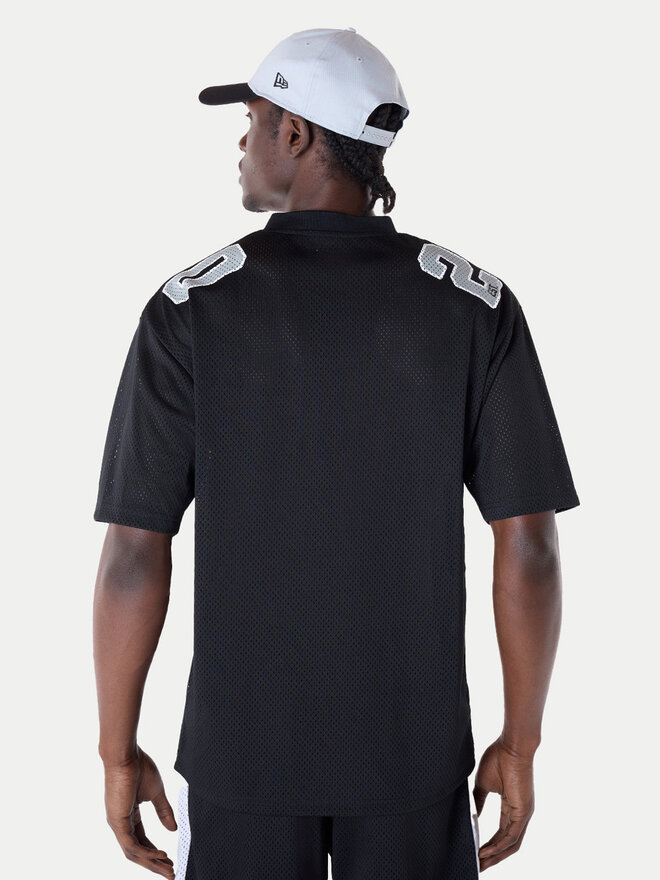 New Era New Era Marškinėliai NFL Las Vegas Raiders Mesh Graphic Jersey 60596386 Juoda Regular Fit
