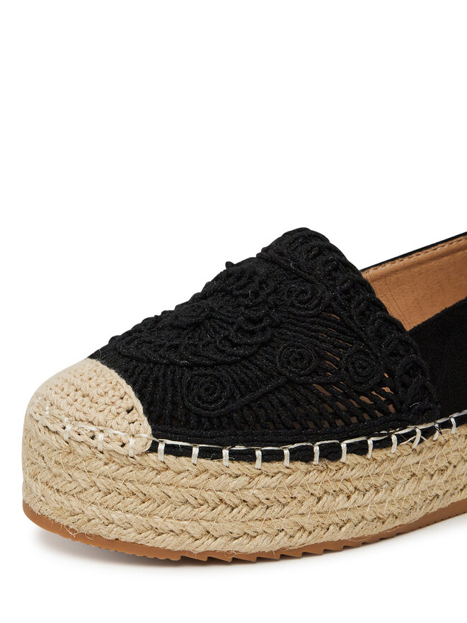 DeeZee Espadrilles DeeZee LE601-66 Fekete
