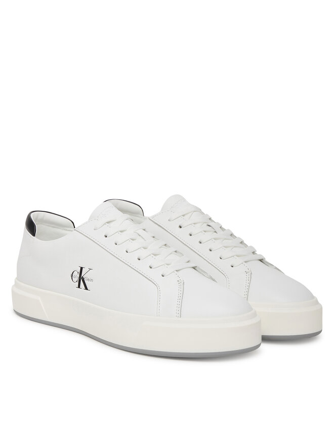 Calvin Klein Zapatillas Calvin Klein Basket Cupsole Laceup Lth Ml YM0YM01460 Blanco