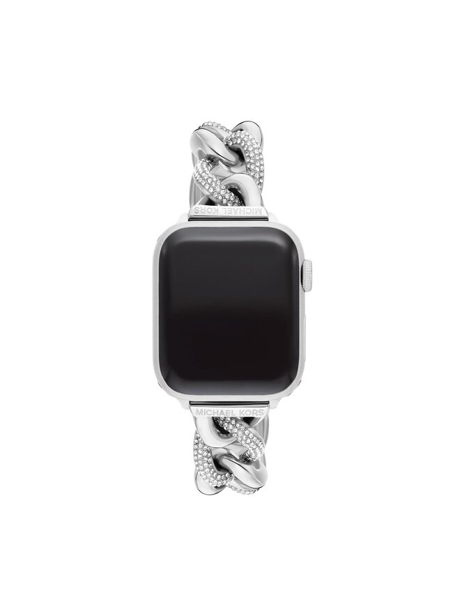 Michael Kors Vyměnitelný pásek do hodinek Apple Watch Michael Kors MKS8058E Stříbrná