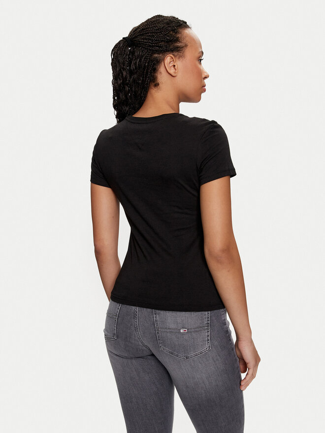Tommy Jeans Tommy Jeans T-Shirt Essential DW0DW18397 Μαύρο Slim Fit