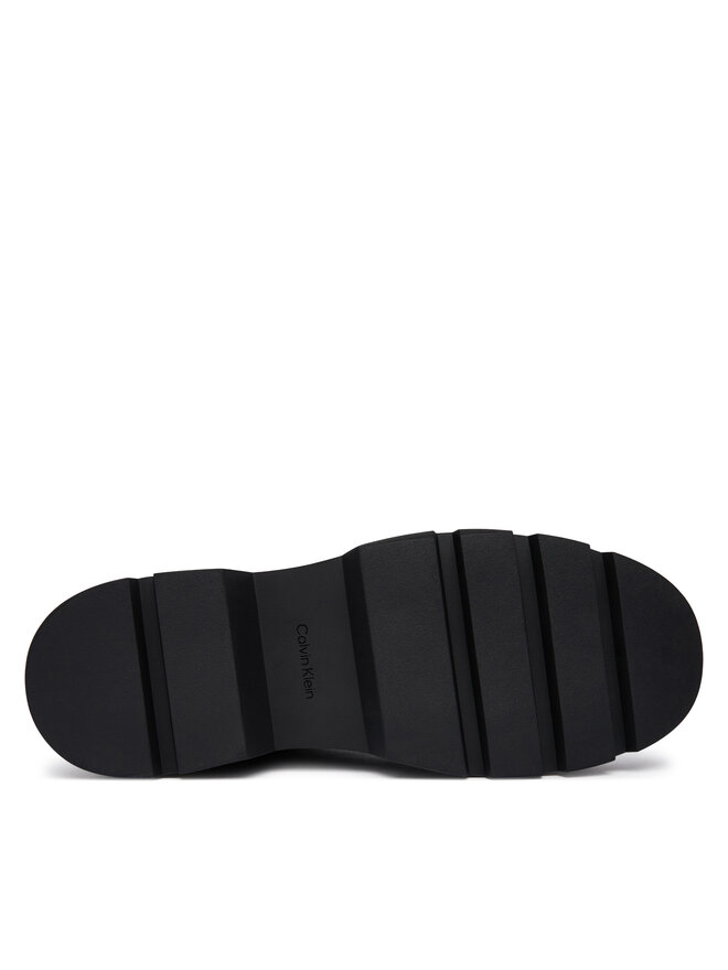 Calvin Klein Schnürstiefeletten Calvin Klein Lugged Mid Lace Up Tc Tu Lth HM0HM02267 Schwarz