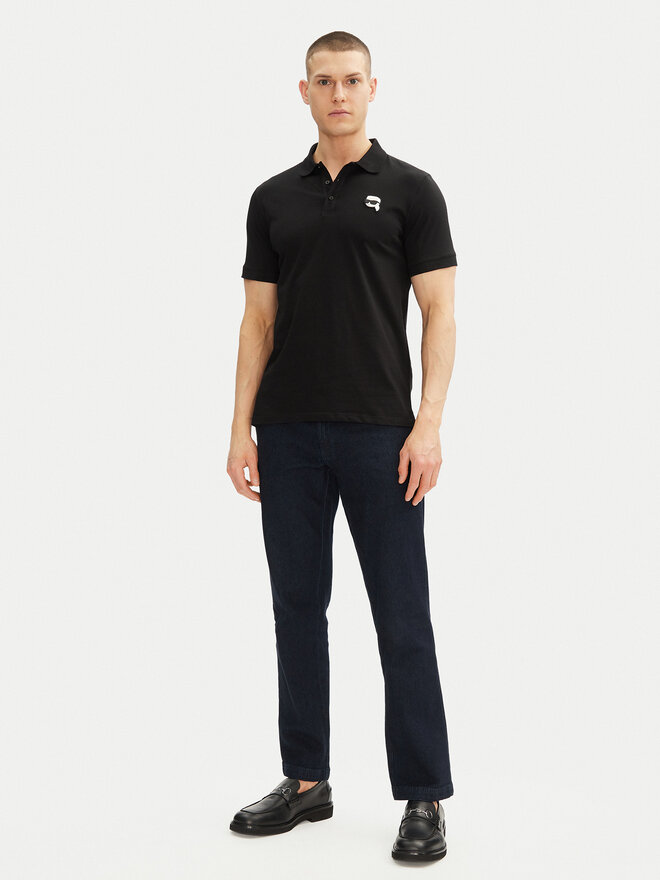 KARL LAGERFELD KARL LAGERFELD Poloshirt 745710 500224 Schwarz Regular Fit