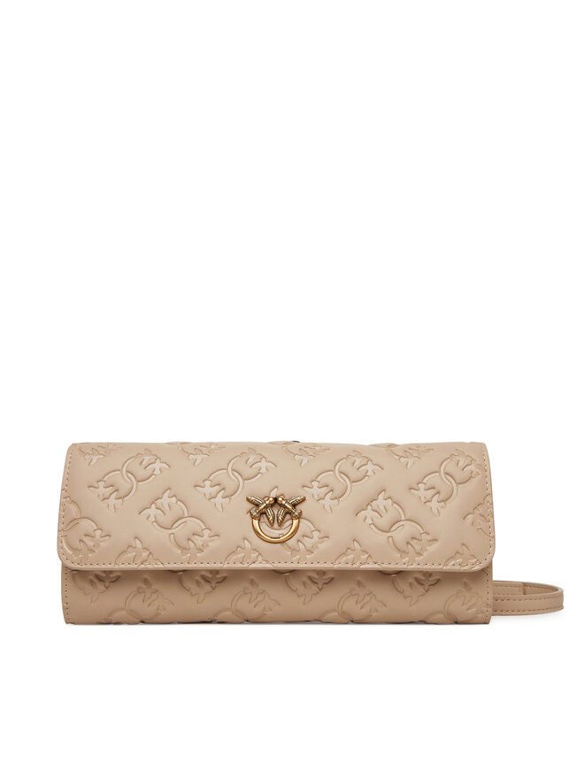 PINKO Cartera grande para mujer PINKO Love Tiny Birds Wallet C 103765 A1YB Beis