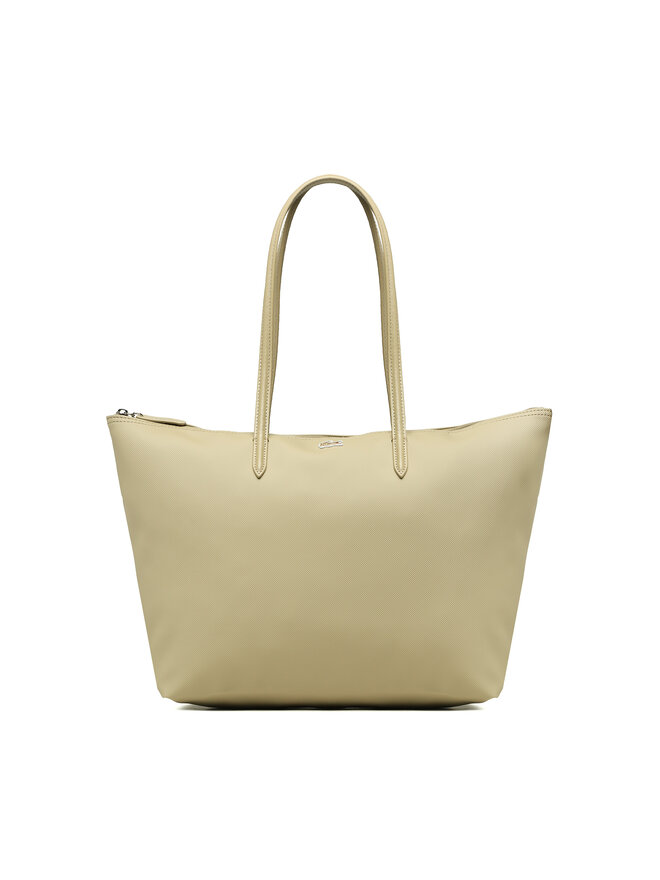 Sac a main lacoste beige discount