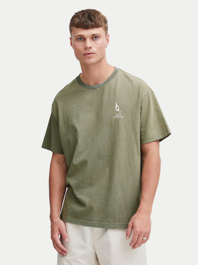Solid Solid Camiseta Ismail 21108240 Verde Regular Fit