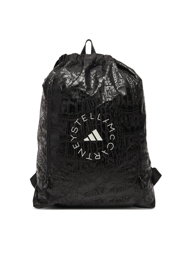 adidas by Stella McCartney Торба adidas by Stella McCartney adidas By Stella McCartney Gymsack Croc AOP Shine JY4205 Черен