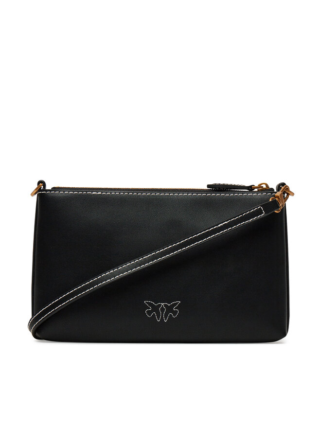 PINKO Handtasche PINKO Flat Horizontal Mini PE 25 PCPL 104277 A2AN Schwarz