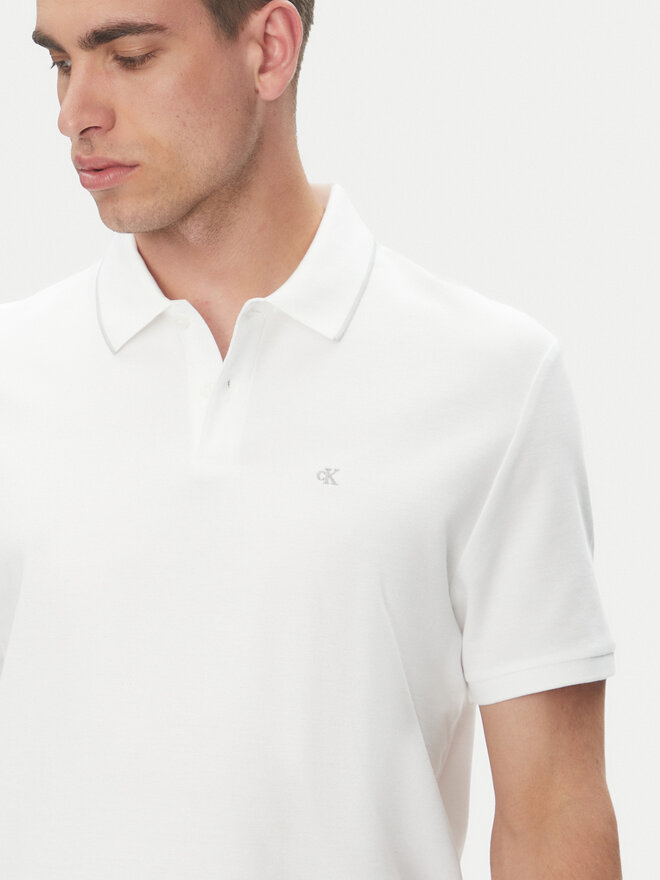 Calvin Klein Calvin Klein Polo marškinėliai LV04LC239G Balta Regular Fit