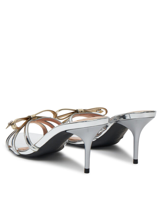 LOVE MOSCHINO Klapki LOVE MOSCHINO JA28036G1MJE190A Srebrny