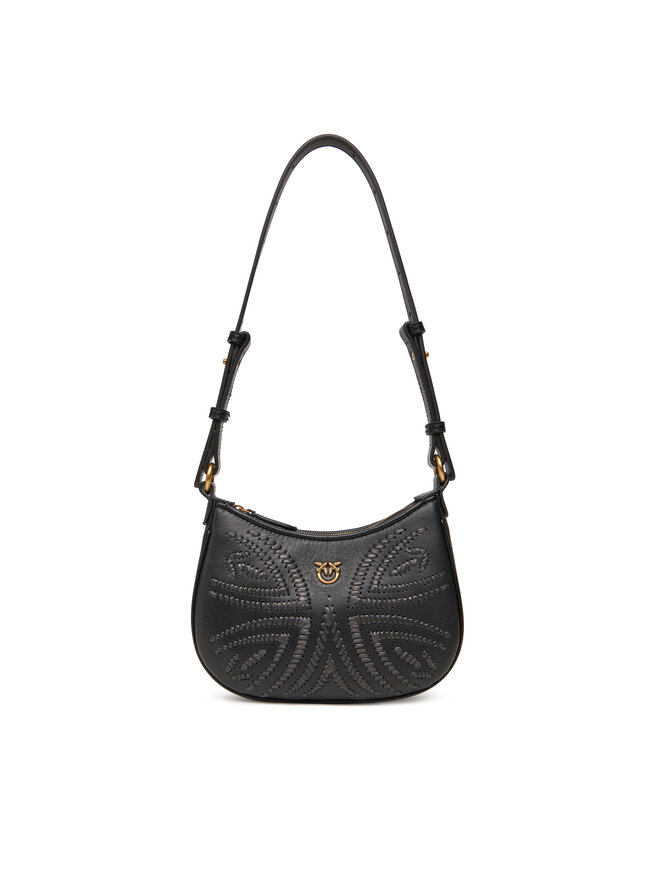 PINKO Handtasche PINKO Half Moon Baby PE 25 PLTT 103538 A2C3 Schwarz