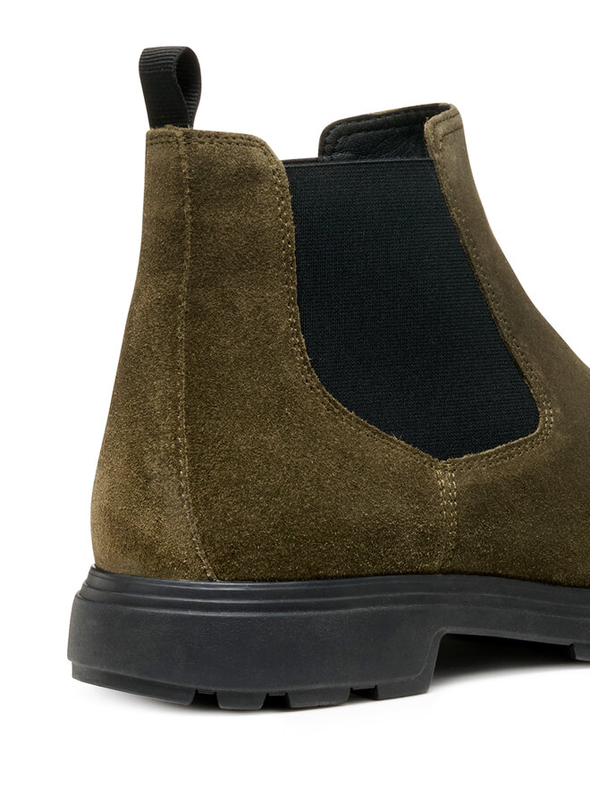 Geox Kotníková obuv s elastickým prvkem Geox U Meiern U56LZA 00023 C3009 Khaki