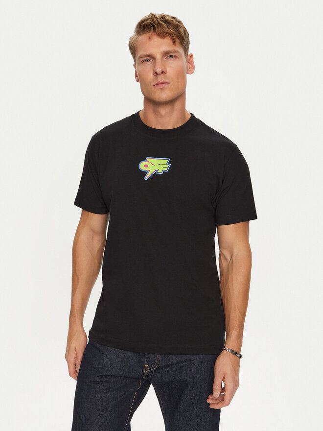 Off-White Off-White Футболка OMAA027F22JER0071070 Чорний Regular Fit