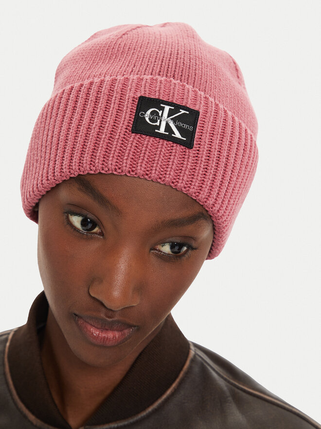 Calvin Klein Czapka Calvin Klein Mono Logo Patch K60K612382 Różowy