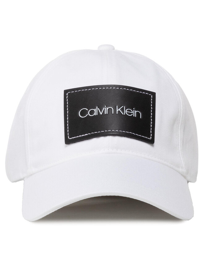 Calvin Klein Бейсболка Calvin Klein Leather Patch Bb Cap K50K505490 Білий