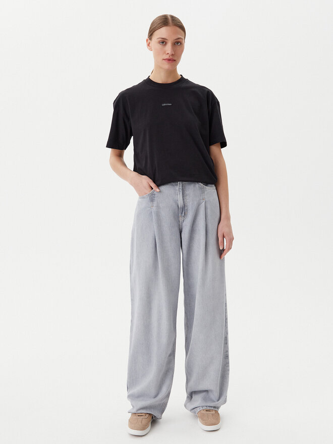 Calvin Klein Jeans Calvin Klein Jeans T-Shirt Placed Institutional J20J225539 Μαύρο Relaxed Fit