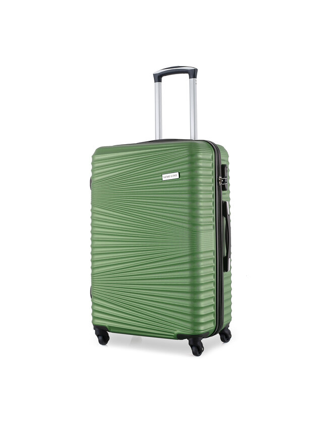 Semi Line Μεσαία Βαλίτσα Semi Line T5746-2 Πράσινο