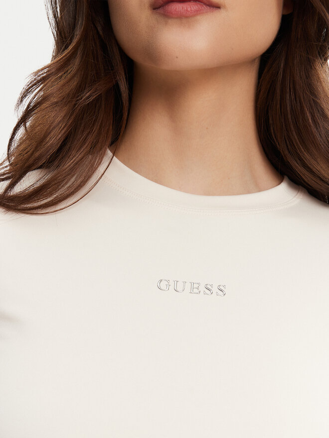 Guess Guess Póló V5RI10 KCD02 Ekru Regular Fit