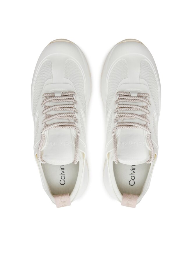 Calvin Klein Снікерcи Calvin Klein Runner Lace Up Caging HW0HW01900 Білий